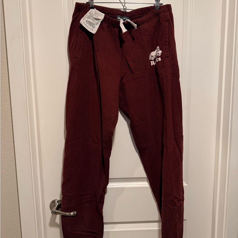 Roots Burgundy Track Pants